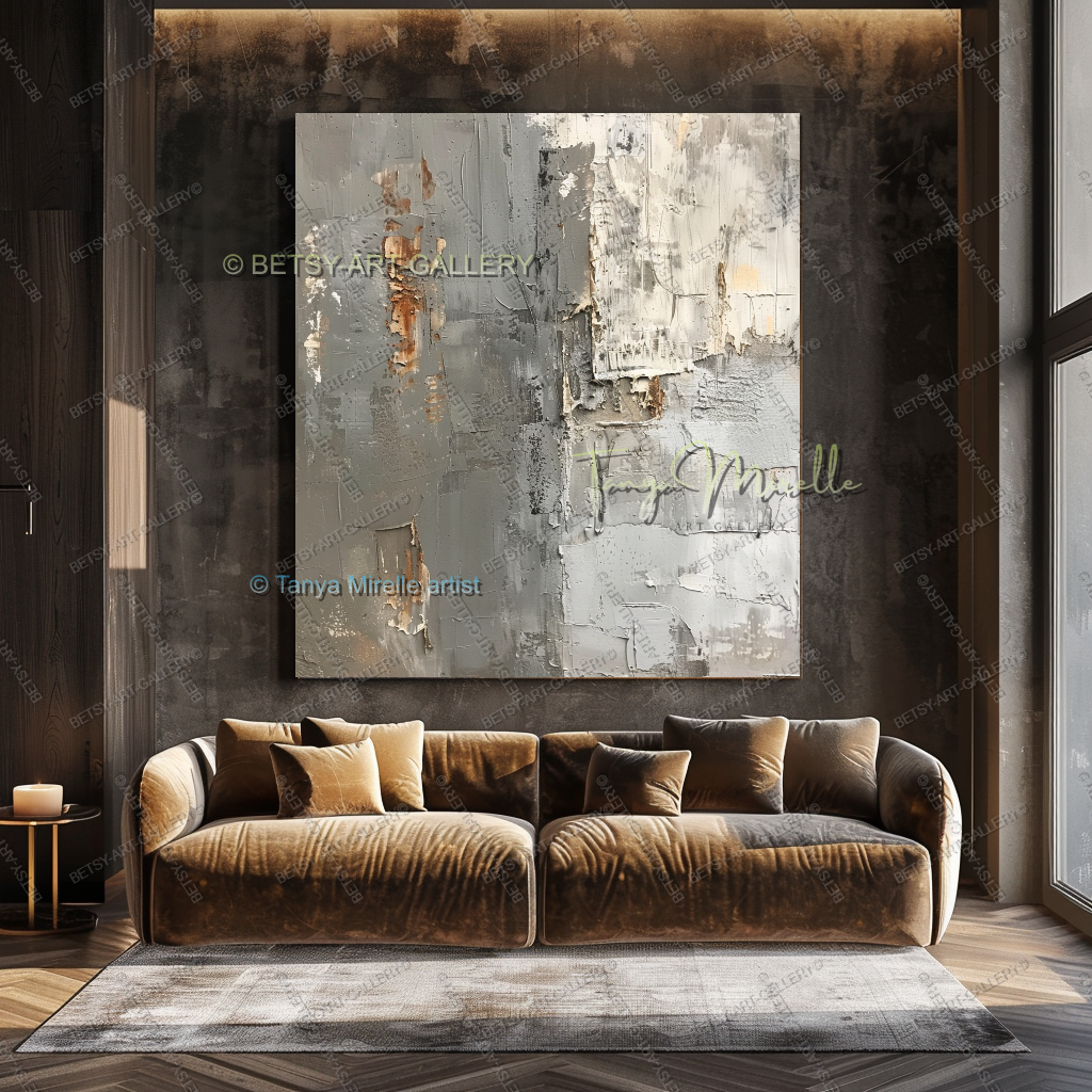Structural Rhythm - Industrial Sophistication Abstract Wall Art