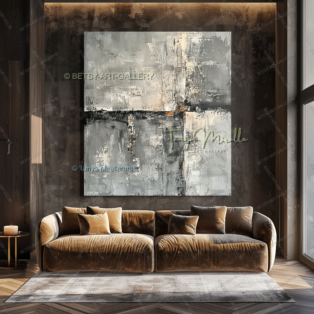 Structural Rhythm - Industrial Sophistication Abstract Wall Art