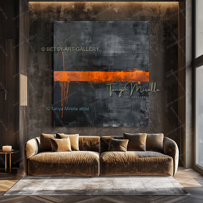 Pulse Line - Masculine luxury Lofts Abstract Artwork