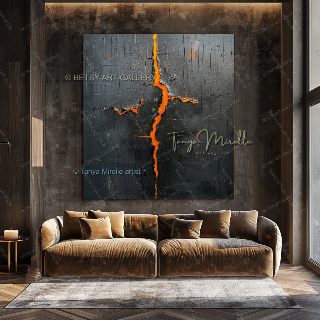 Inner Fracture - Luxury Interior Artwork Abstract Canvas Wall Decor