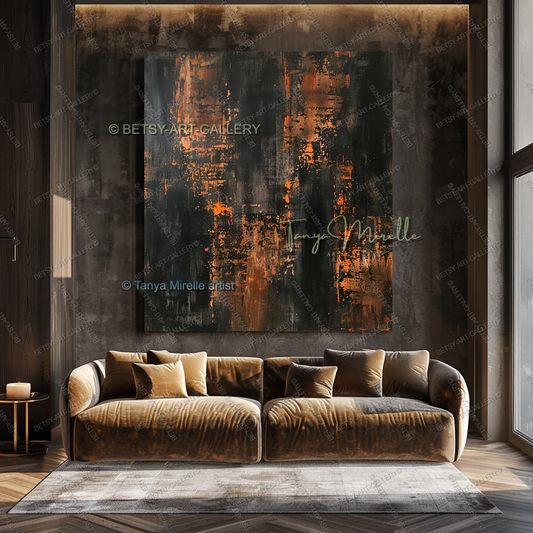 {{ product.title }} canvas artwork by Tanya Mirelle – modern wall decor – original artwork for home, living room, office, or gallery