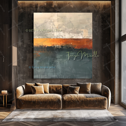 Tectonic Shift - Luxury Interior Artwork for Executive Offices