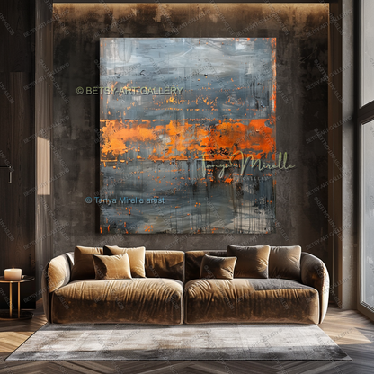 Tectonic Shift - Luxury Interior Artwork for Executive Offices
