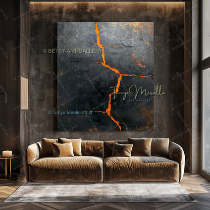 Inner Fracture - Luxury Interior Artwork Abstract Canvas Wall Decor