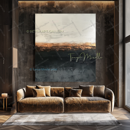 Structural Break - Luxury Interior Artwork for Modern Living Rooms