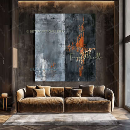 Steel and Copper - Luxury Lofts Masculine Interiors Artwork