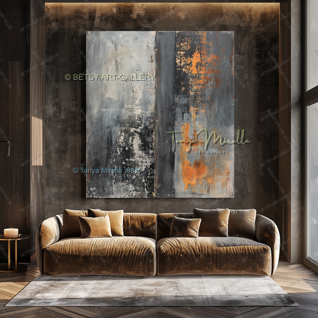 Steel and Copper - Luxury Lofts Masculine Interiors Artwork