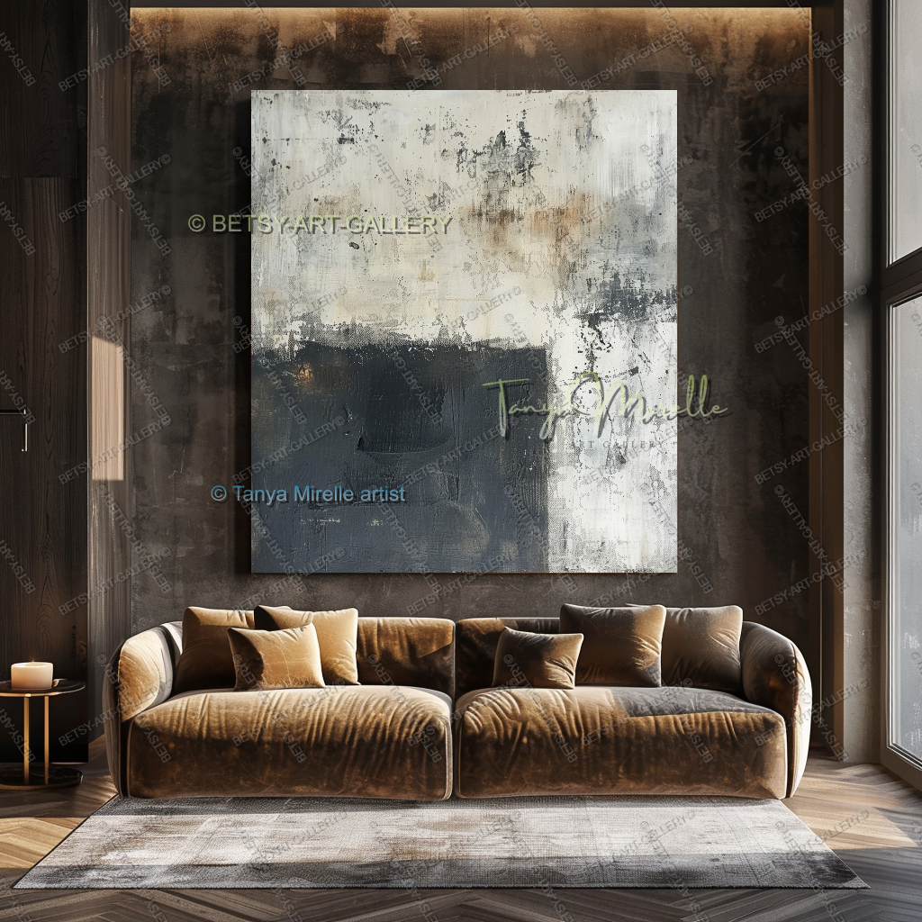 Urban Current - Architectural Abstract Painting for Home or Office