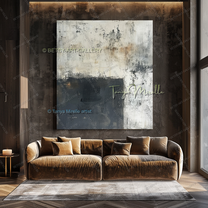 Urban Current - Architectural Abstract Painting for Home or Office