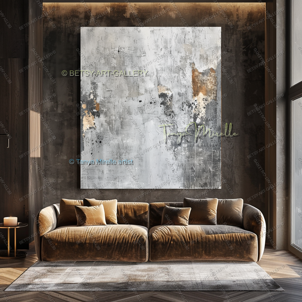 Urban Current - Architectural Abstract Painting for Home or Office