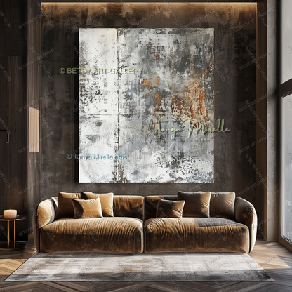 Urban Current - Architectural Abstract Painting for Home or Office