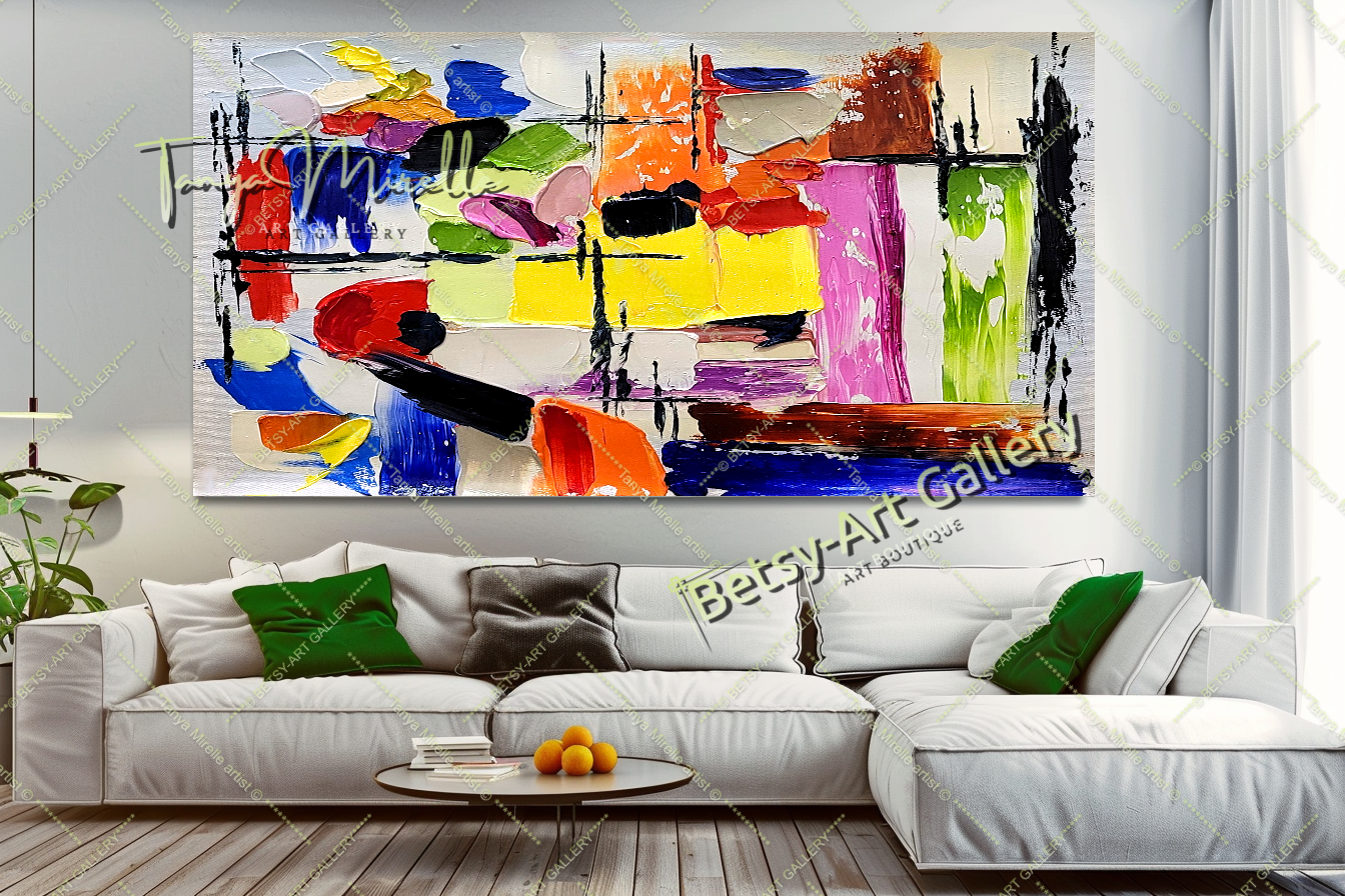 {{ product.title }} canvas artwork by Tanya Mirelle – modern wall decor – original artwork for home, living room, office, or gallery