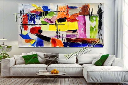 {{ product.title }} canvas artwork by Tanya Mirelle – modern wall decor – original artwork for home, living room, office, or gallery