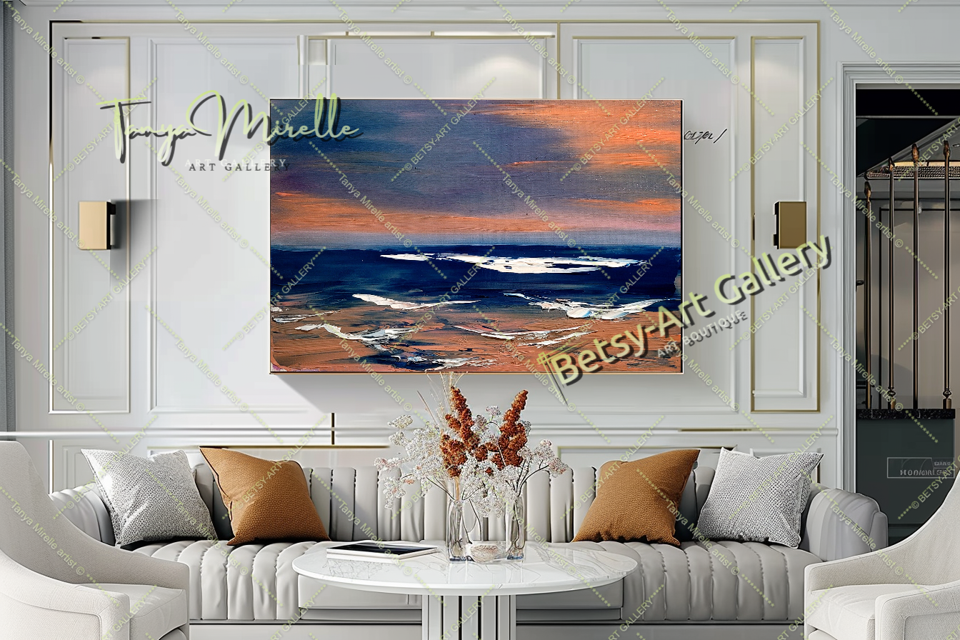 {{ product.title }} canvas artwork by Tanya Mirelle – modern wall decor – original artwork for home, living room, office, or gallery