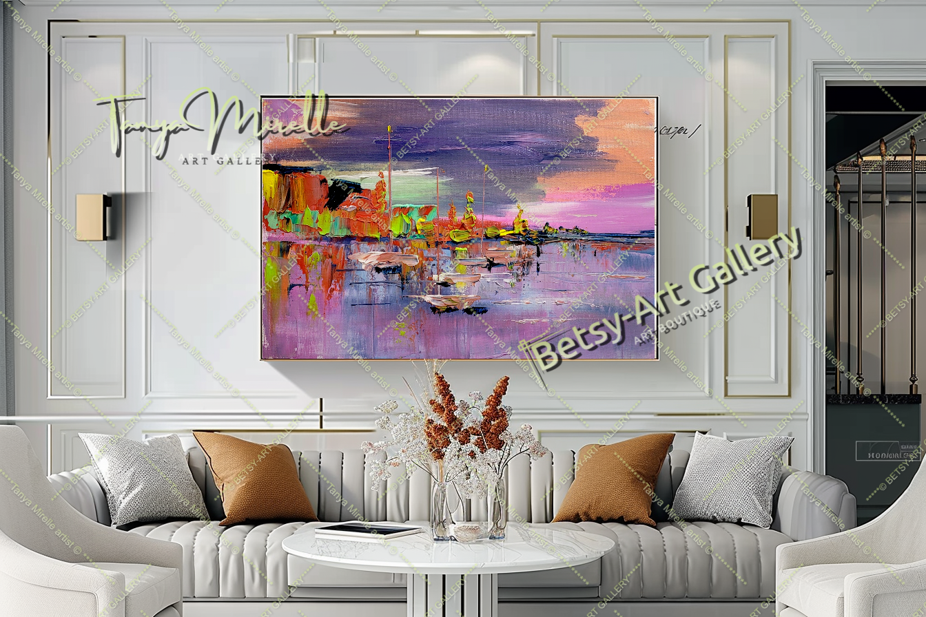 {{ product.title }} canvas artwork by Tanya Mirelle – modern wall decor – original artwork for home, living room, office, or gallery