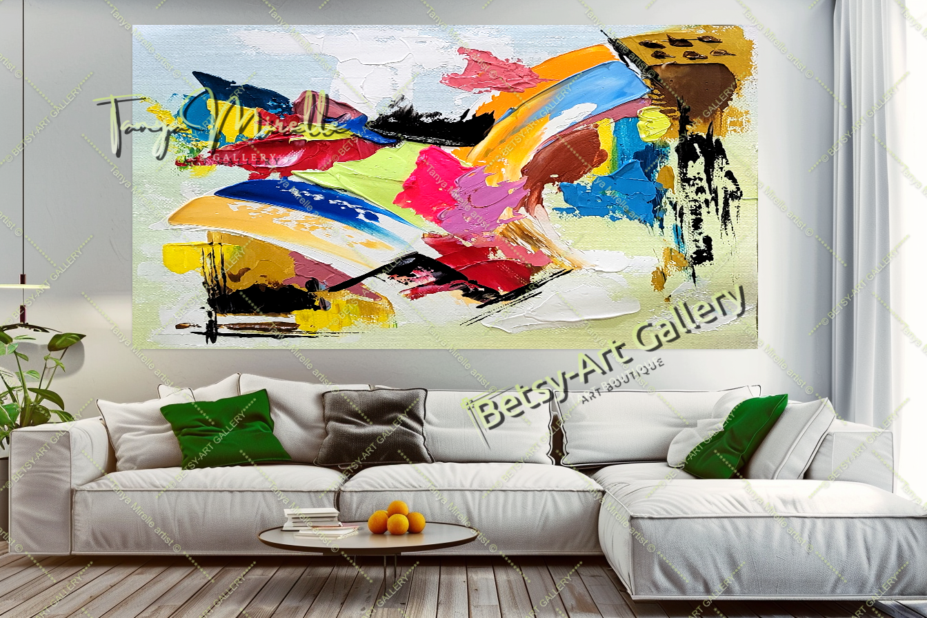 {{ product.title }} canvas artwork by Tanya Mirelle – modern wall decor – original artwork for home, living room, office, or gallery