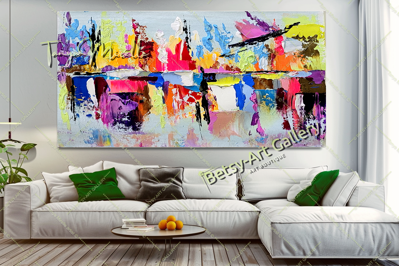 {{ product.title }} canvas artwork by Tanya Mirelle – modern wall decor – original artwork for home, living room, office, or gallery