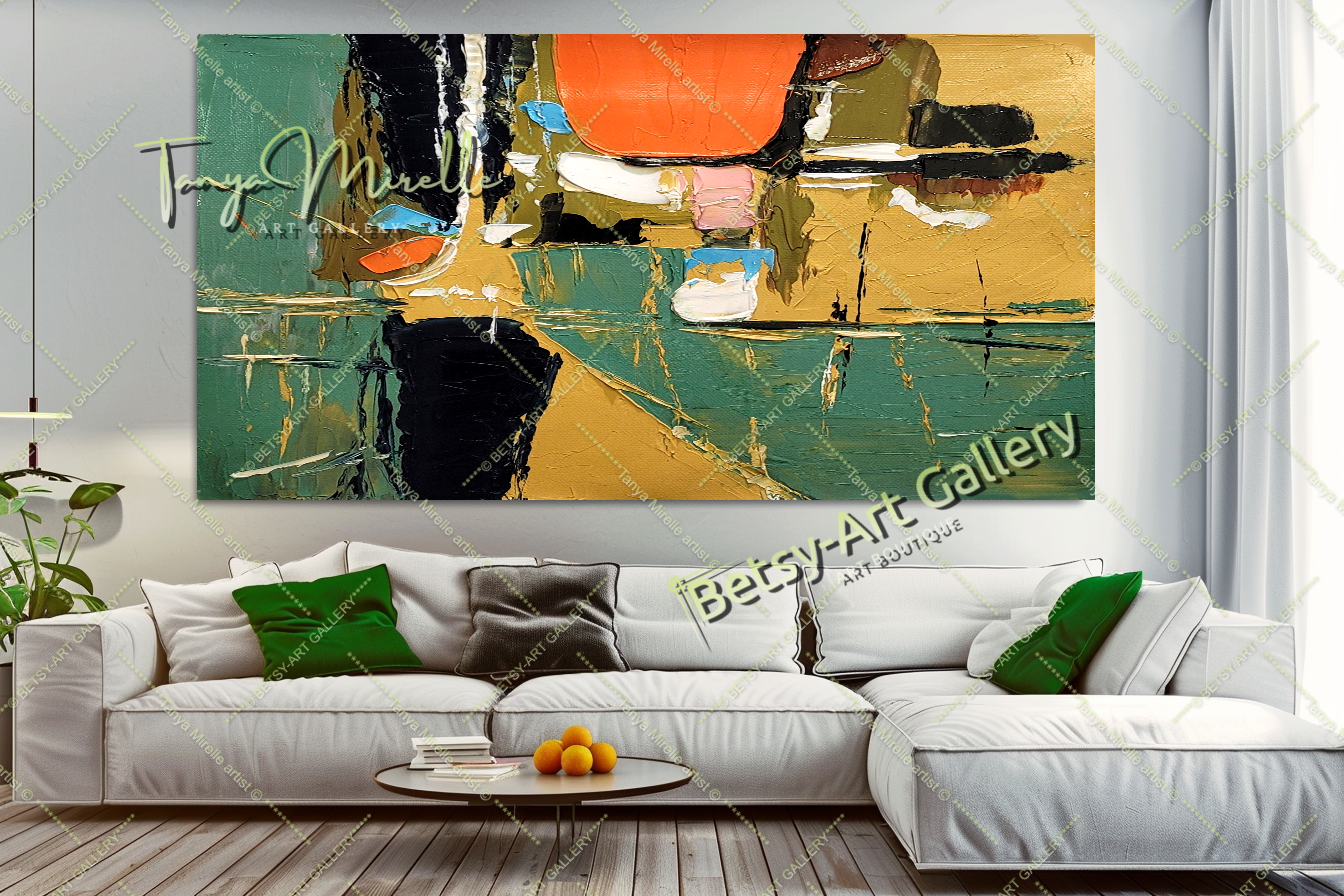 {{ product.title }} canvas artwork by Tanya Mirelle – modern wall decor – original artwork for home, living room, office, or gallery