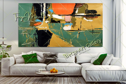 {{ product.title }} canvas artwork by Tanya Mirelle – modern wall decor – original artwork for home, living room, office, or gallery