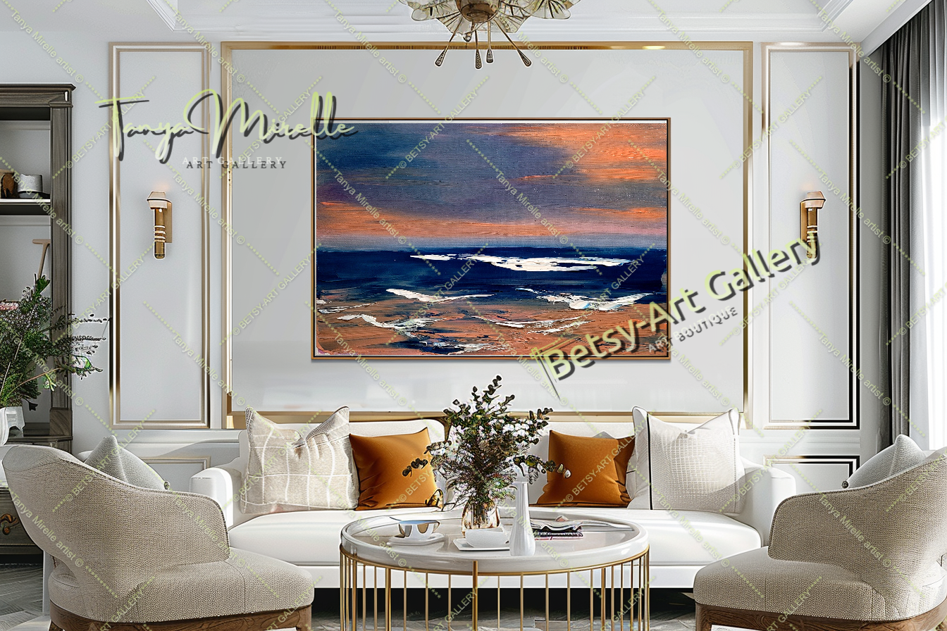 {{ product.title }} canvas artwork by Tanya Mirelle – modern wall decor – original artwork for home, living room, office, or gallery