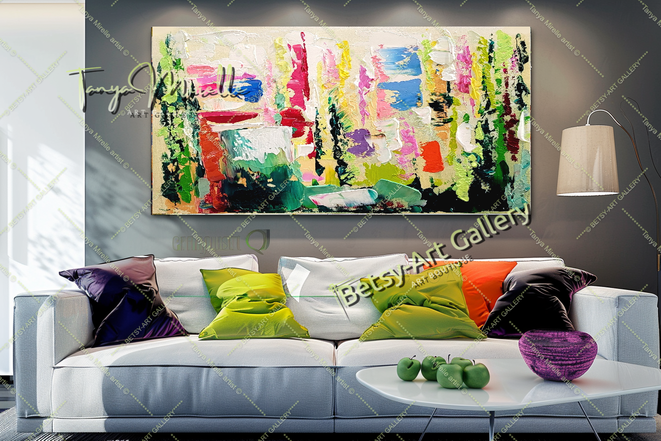 {{ product.title }} canvas artwork by Tanya Mirelle – modern wall decor – original artwork for home, living room, office, or gallery
