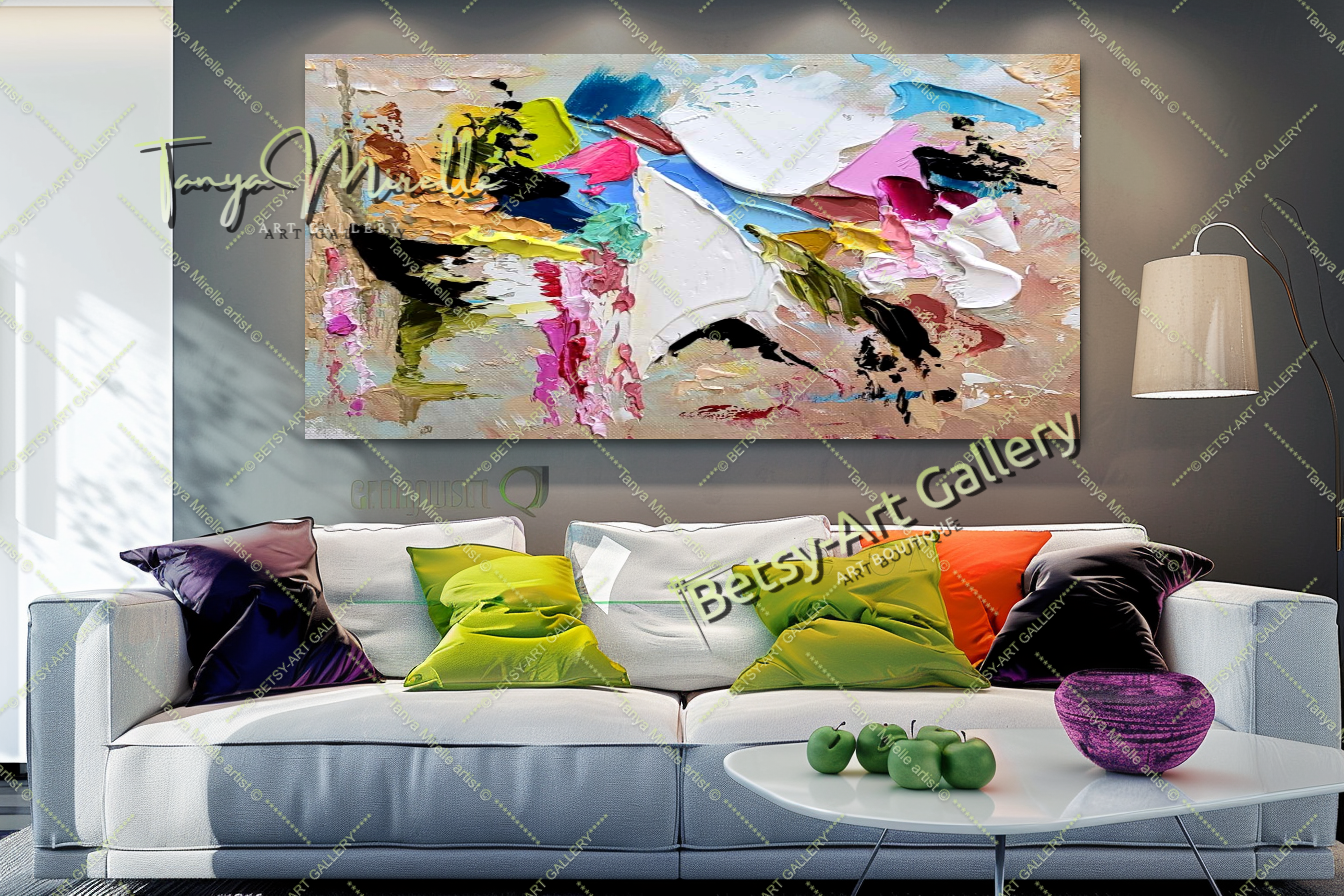 {{ product.title }} canvas artwork by Tanya Mirelle – modern wall decor – original artwork for home, living room, office, or gallery