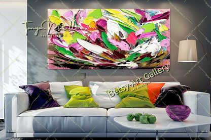 {{ product.title }} canvas artwork by Tanya Mirelle – modern wall decor – original artwork for home, living room, office, or gallery