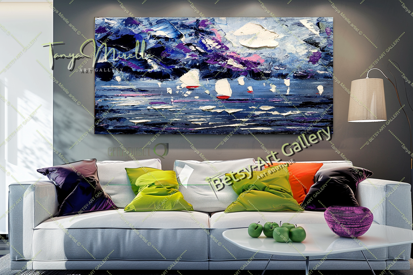 {{ product.title }} canvas artwork by Tanya Mirelle – modern wall decor – original artwork for home, living room, office, or gallery