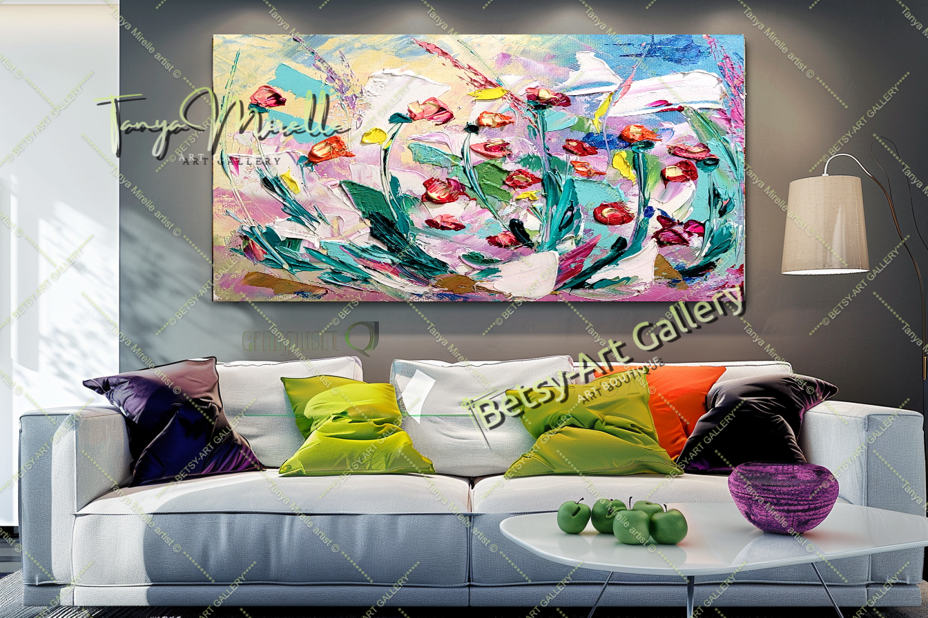 {{ product.title }} canvas artwork by Tanya Mirelle – modern wall decor – original artwork for home, living room, office, or gallery