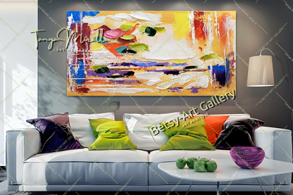 {{ product.title }} canvas artwork by Tanya Mirelle – modern wall decor – original artwork for home, living room, office, or gallery