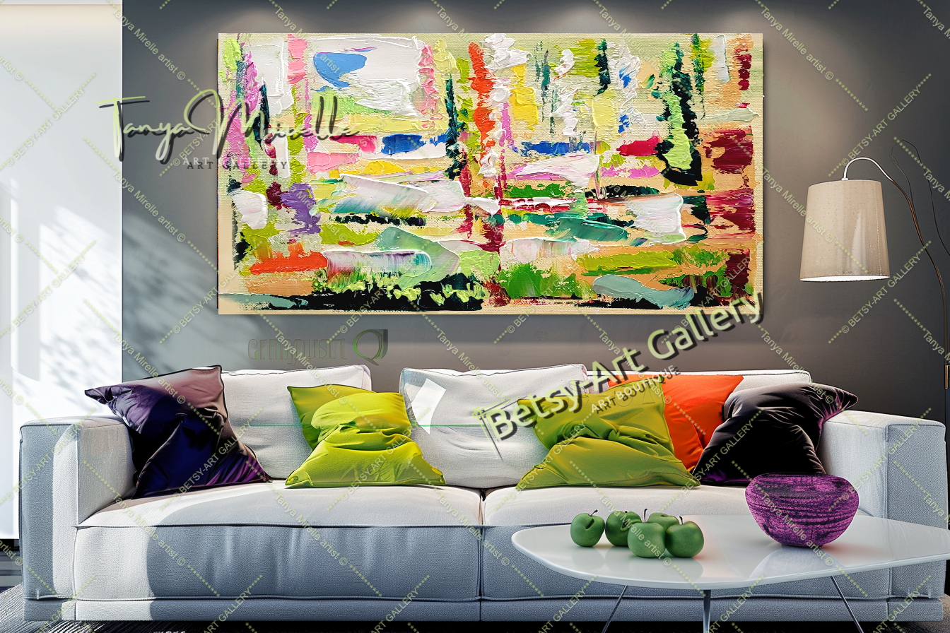 {{ product.title }} canvas artwork by Tanya Mirelle – modern wall decor – original artwork for home, living room, office, or gallery