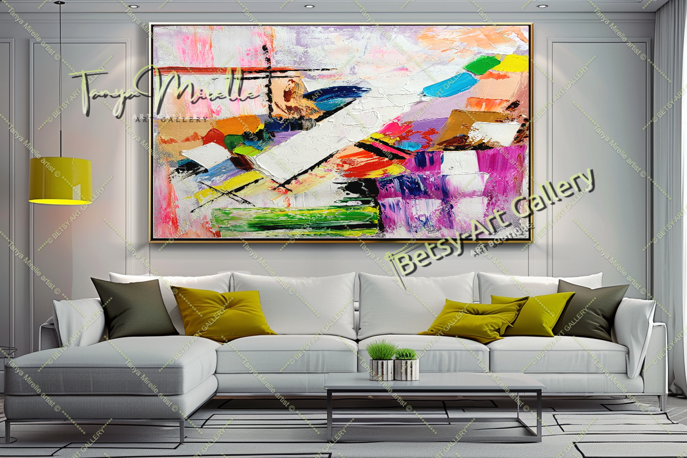 {{ product.title }} canvas artwork by Tanya Mirelle – modern wall decor – original artwork for home, living room, office, or gallery