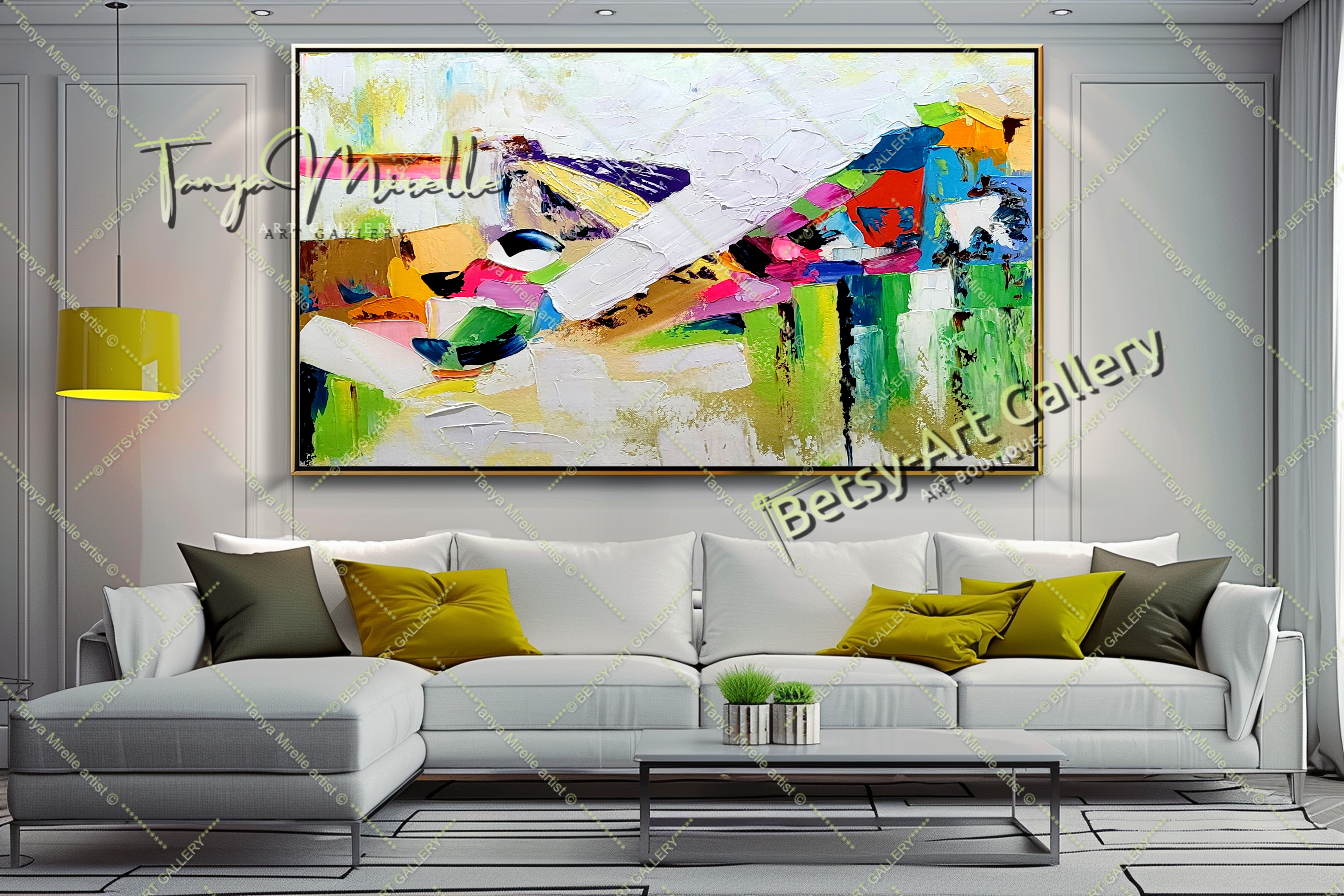 {{ product.title }} canvas artwork by Tanya Mirelle – modern wall decor – original artwork for home, living room, office, or gallery