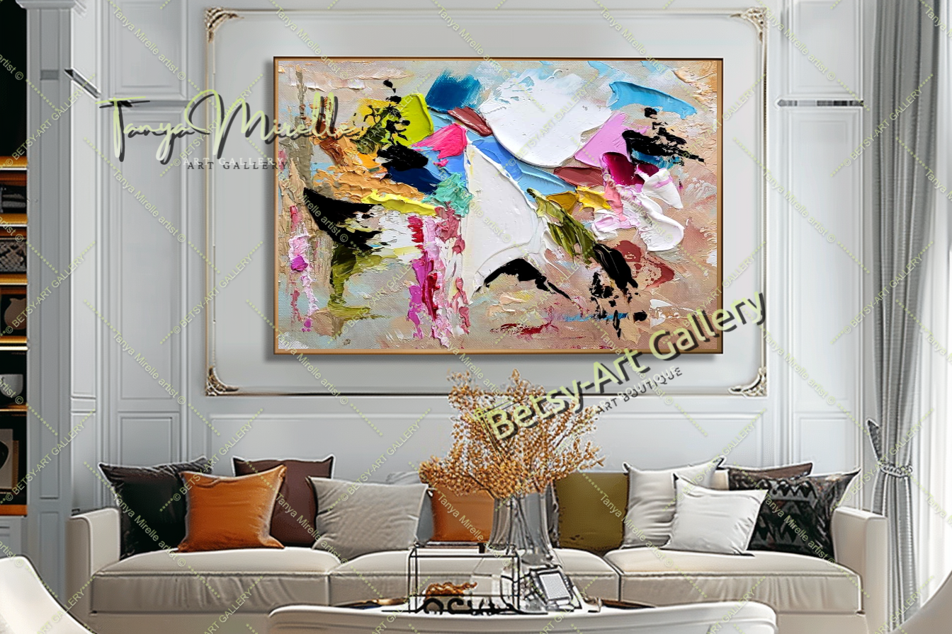 {{ product.title }} canvas artwork by Tanya Mirelle – modern wall decor – original artwork for home, living room, office, or gallery