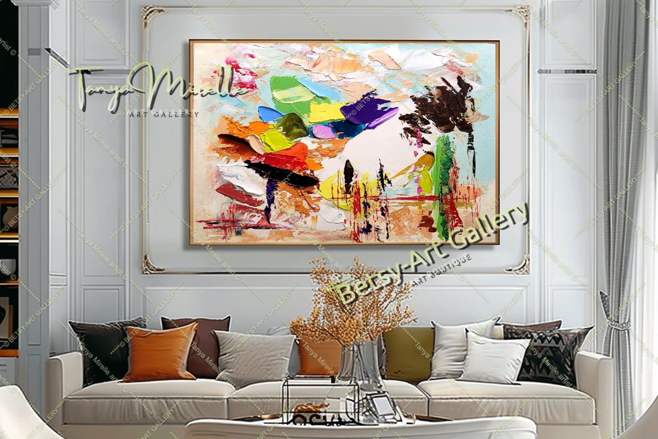 {{ product.title }} canvas artwork by Tanya Mirelle – modern wall decor – original artwork for home, living room, office, or gallery