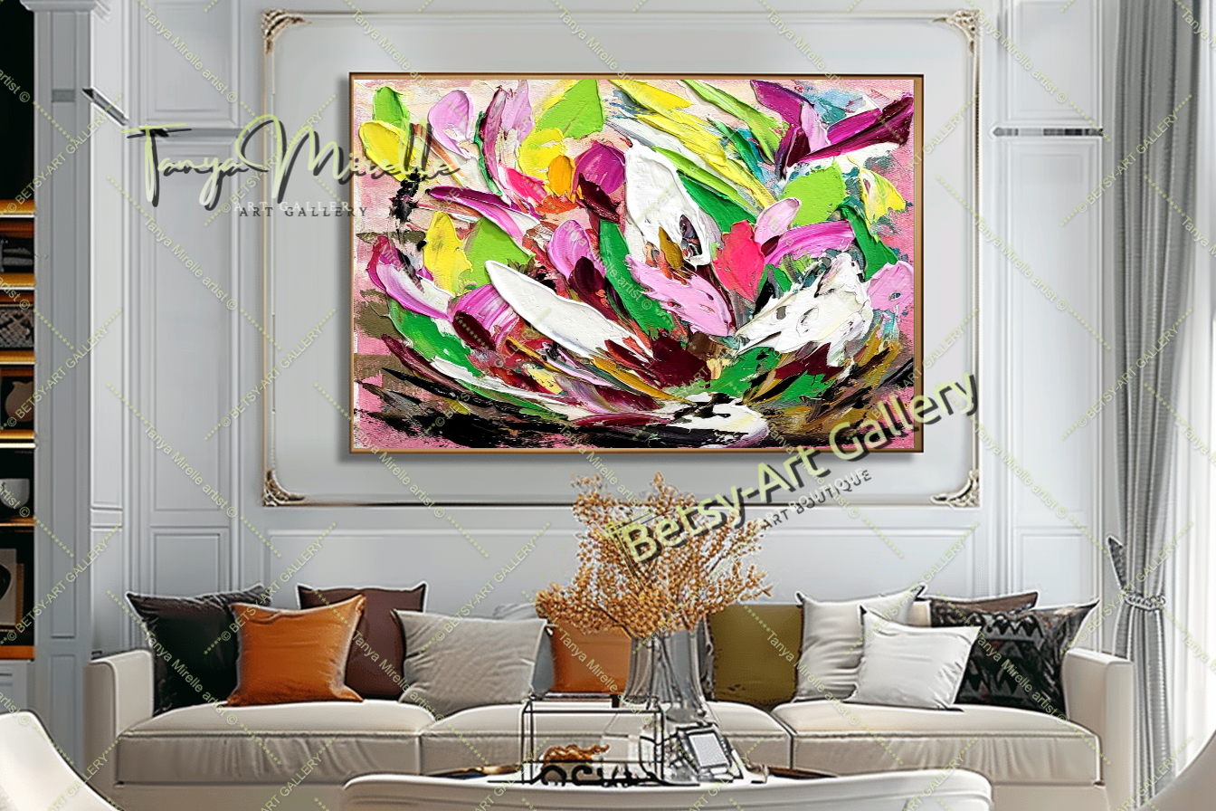 {{ product.title }} canvas artwork by Tanya Mirelle – modern wall decor – original artwork for home, living room, office, or gallery