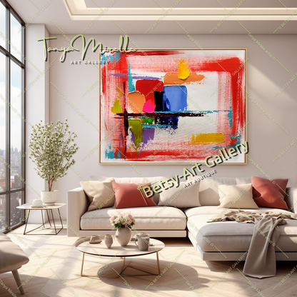 {{ product.title }} canvas artwork by Tanya Mirelle – modern wall decor – original artwork for home, living room, office, or gallery