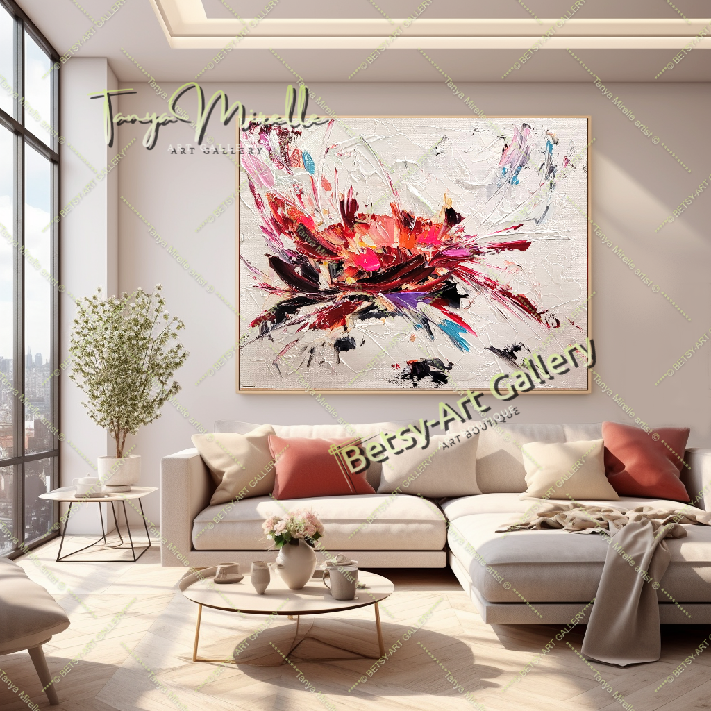 {{ product.title }} canvas artwork by Tanya Mirelle – modern wall decor – original artwork for home, living room, office, or gallery