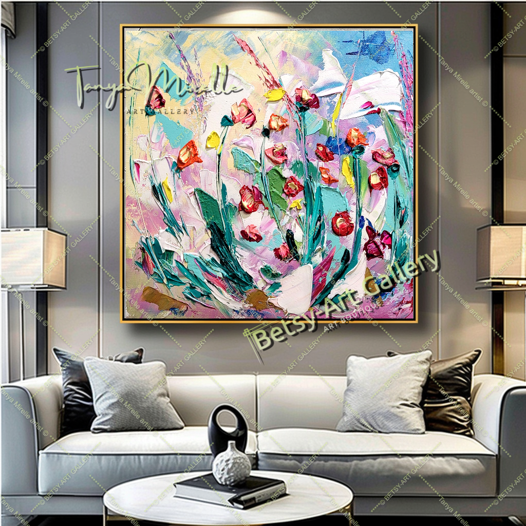 {{ product.title }} canvas artwork by Tanya Mirelle – modern wall decor – original artwork for home, living room, office, or gallery