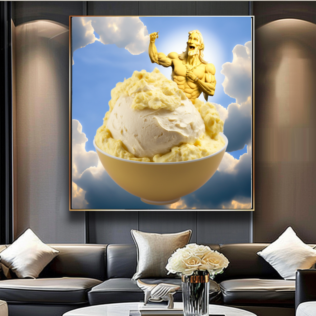 Cake and Ice Cream Wall Art Print