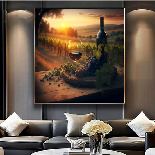 Modern Still Life Artwork, Café Dining Wall Art