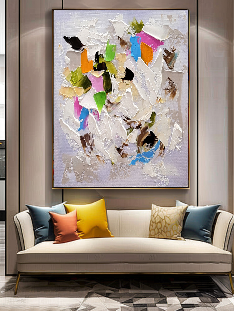 Modern Abstract Art for Living room, Impasto Oil Painting on Canvas – Large – Oil on Canvas – {{ product.title }} canvas artwork by Tanya Mirelle – modern wall decor – original artwork for home, living room, office, or gallery – original artwork by BETSY-ART GALLERY