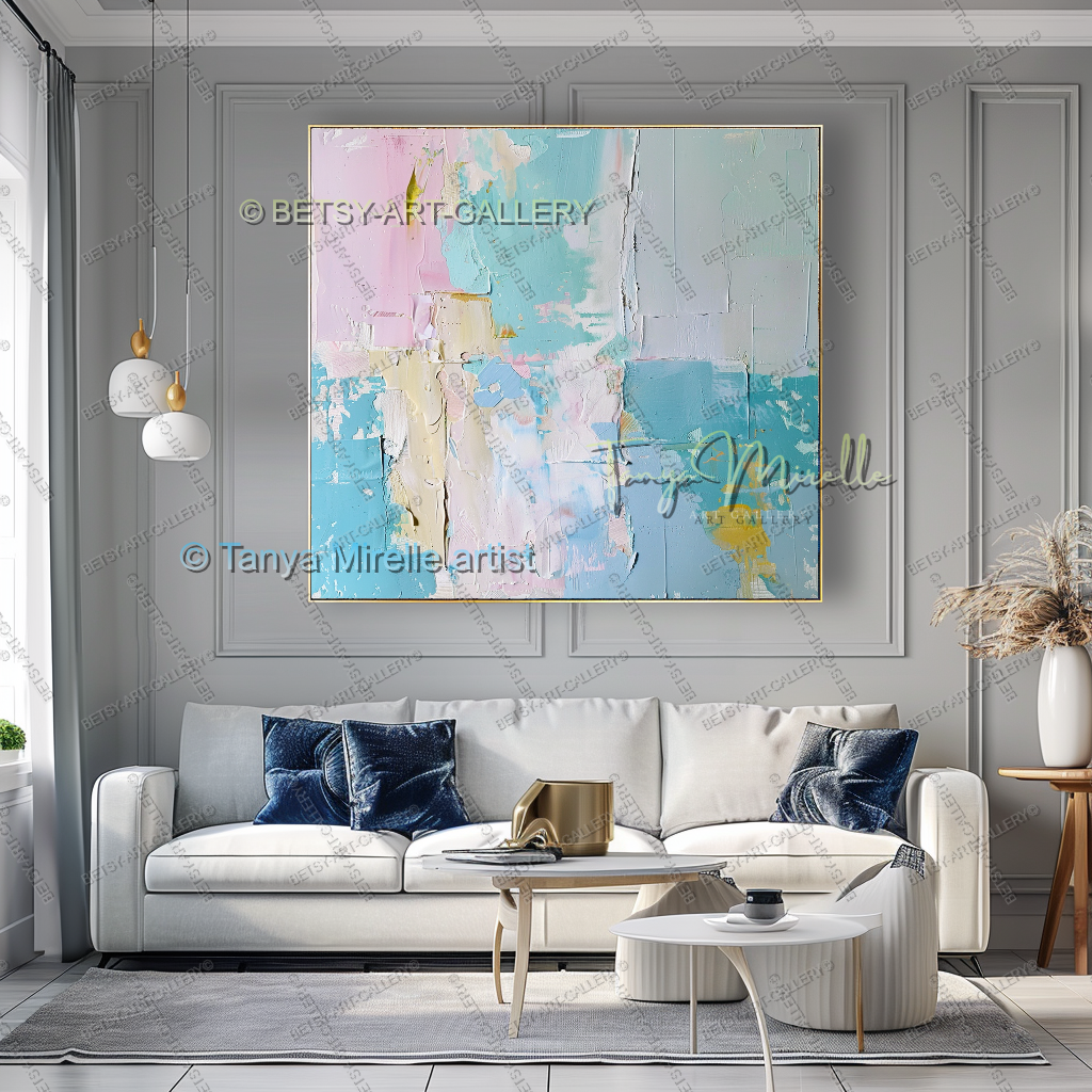 Quiet Expression – Large Impasto Canvas Art for Modern Interiors