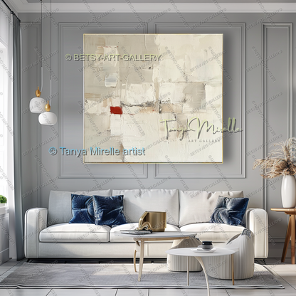 Industrial Copper Luxe - Large Modern Canvas Art for Living Room