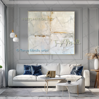 Scandinavian Abstract Art – Large Textured Canvas Artwork