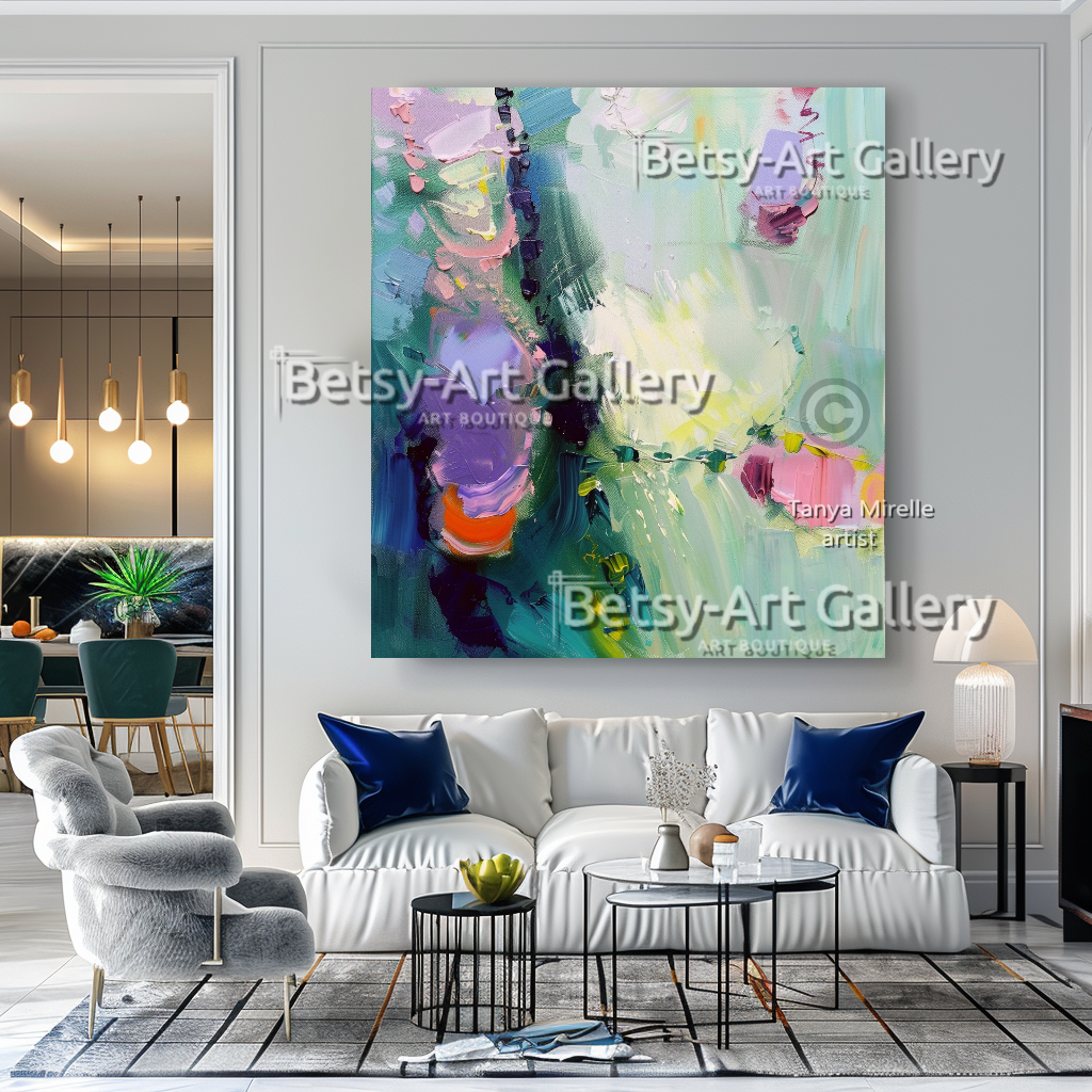 Minimalist Tranquil Abstract Canvas  – Textured Modern Painting #122