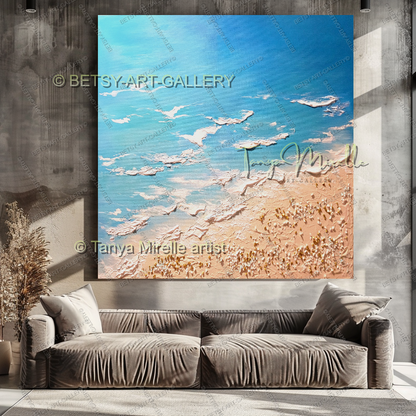 {{ product.title }} canvas artwork by Tanya Mirelle – modern wall decor – original artwork for home, living room, office, or gallery