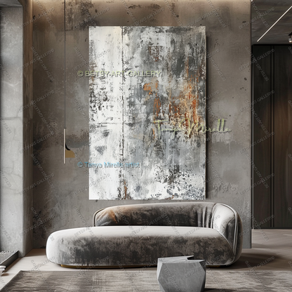 Urban Current - Architectural Abstract Painting for Home or Office