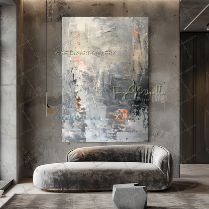 Engineered Silence – Industrial Abstract Canvas Wall Decor