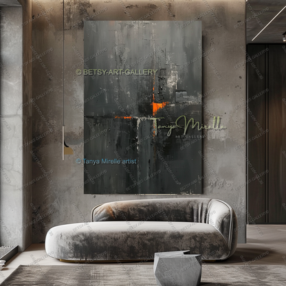 Copper Frequency - Gallery Canvas Statement Piece